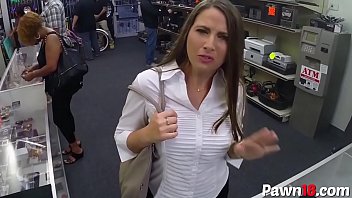 Sexy Milf At Pawn Store Getting Fucked